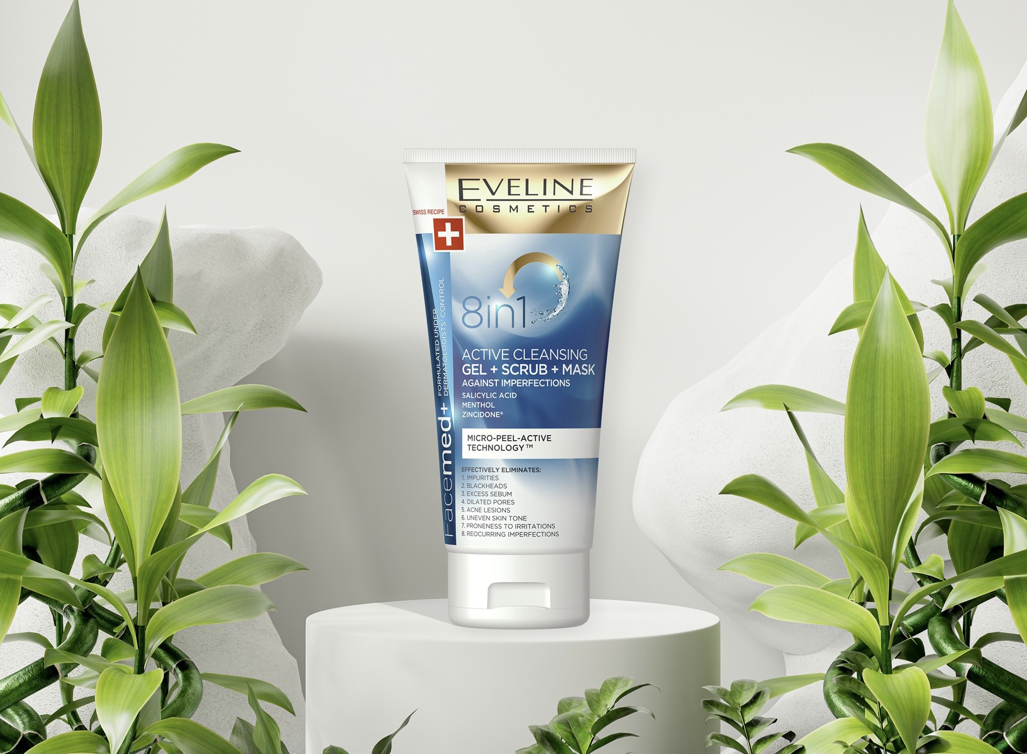 Gel rửa mặt tẩy da chết 8 in 1
