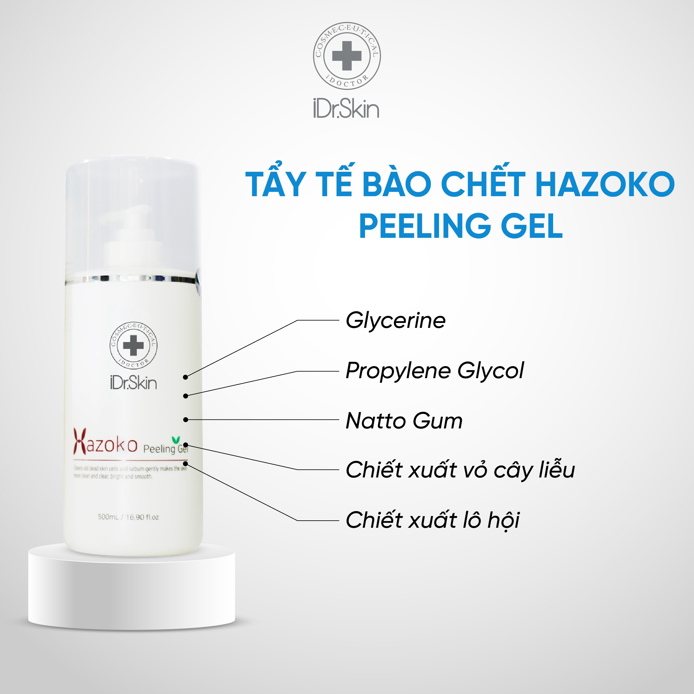 Tẩy tế bào chết HAZOKO Idr.Skin Hàn Quốc