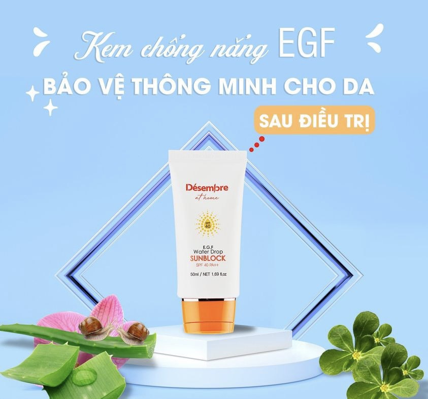 Kem chống nắng EGF WATER DROP SUNBLOCK Desembre