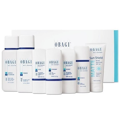 Bộ dưỡng trắng da, mờ nám cho da khô Obagi Nu-Derm System - Normal to Dry