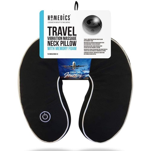 Travel neck massager – Gối Massage chữ U cổ vai gáy du lịch TA-NMSQ220BK-EU