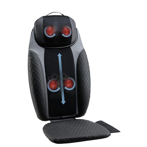 Đệm ghế massage shiatsu đa năng 2in1 Homedics MCS-950 (tháo rời gối massage cổ vai gáy)