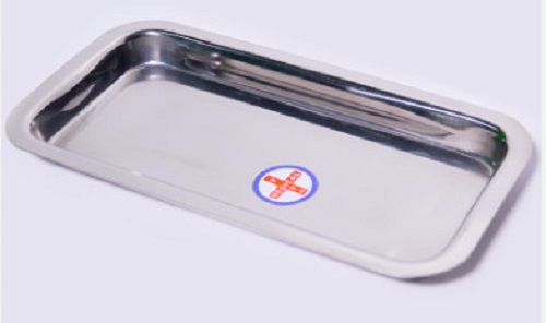 Khay đựng dụng cụ inox 9x18x2cm (tính lọt lòng)