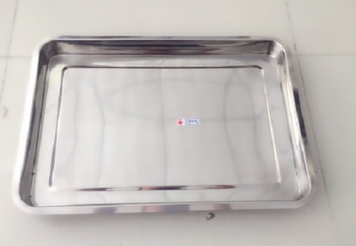 Khay đựng dụng cụ inox 35x50x4cm