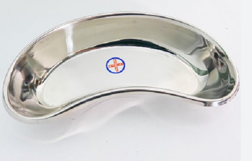 Khay inox quả đậu nhỏ.