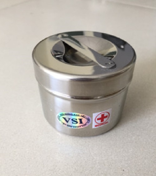 Hộp tròn inox đúc y tế 8.5x7 (size trung)
