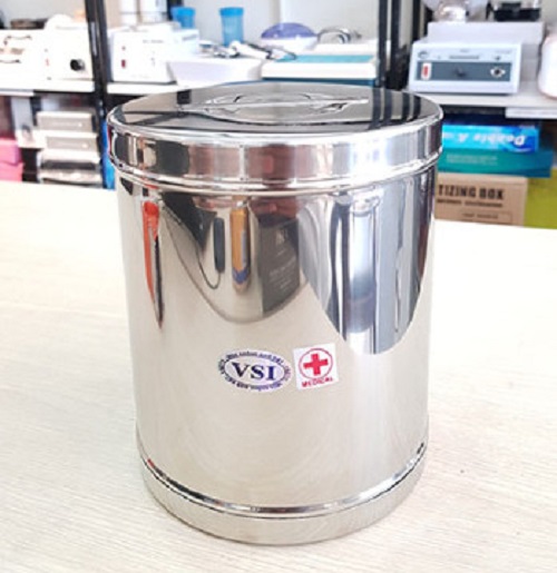 Hộp tròn inox y tế 13x15 (Đại ghép)