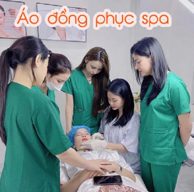 Bộ Đồng phục Spa - mẫu Y Sĩ (màu xanh dương, xanh lá)