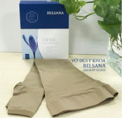 Vớ đùi y khoa Belsana điều trị suy giãn tĩnh mạch 