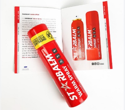 Chai xịt làm nóng cơ Starbalm 150ml