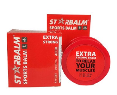 Cao Starbalm đỏ hỗ trợ giảm mỏi cơ, tăng tuần hoàn máu qua các cơ 10g