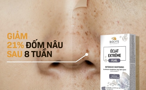 Éclat Extrême Pearl - vien uong giup giam nam, trang da 