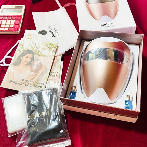 mat na anh sang sinh hoc  PURISKIN LED MASK HAN QUOC