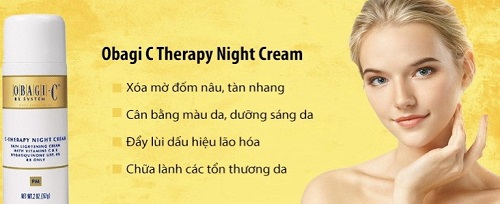 Kem duong da ban dem mo tham nam Obagi C Fx Therapy Night Cream