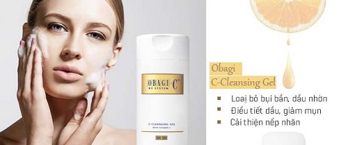 sua rua mat sang da Obagi C - Cleansing Gel 
