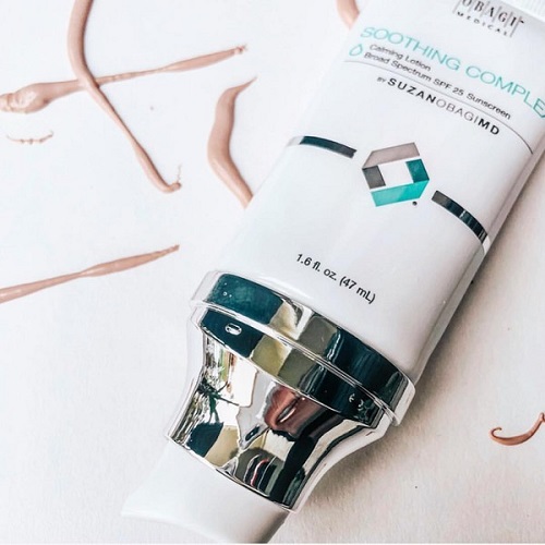 Kem phuc hoi duong da sau xam lan SuzanObagiMD Soothing Complex Calming Lotion Broad Spectrum SPF25