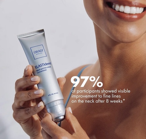 Serum duong da co chong lao hoa,nang co, sang da Obagi ELASTIderm Neck and Décolleté Concentrate (chứa Retinoid và Niacinamide)