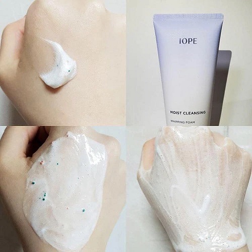 sua rua mat duong am Iope Moist Cleansing Whipping Foam