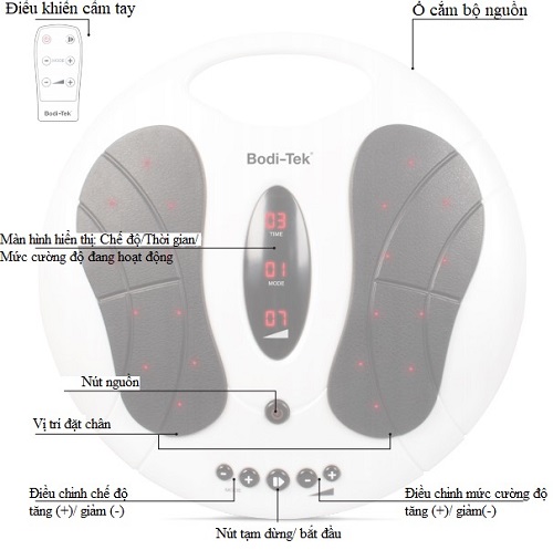 May massage chan cong nghe EMS Circulation Plus Active BODITEKCRBO3