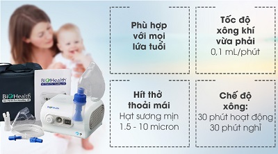 May xong khi dung bio health neb pro