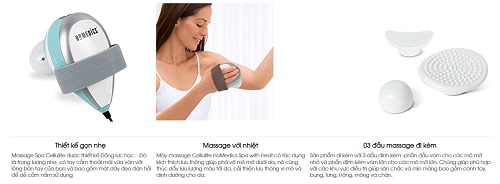 May massage tan mo, giup san chac, lam min vung da san vo cam  HoMedics CELL-100-EU