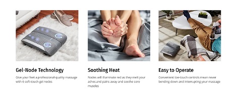 May massage chan Shiatsu Gel Touch HoMedics FMS-273HJ
