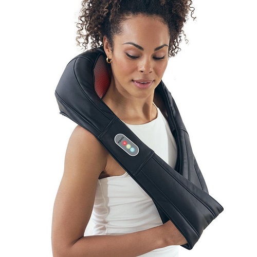 Dai massage Shiatsu co vai gay & toan than kem nhiet Homedics NMS-615