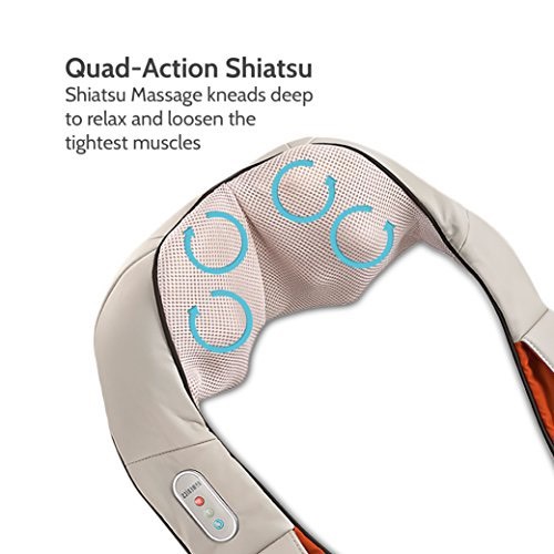 Dai massage co vai gay Shiatsu chuyen nghiep kem nhiet HoMedics NMS-620H